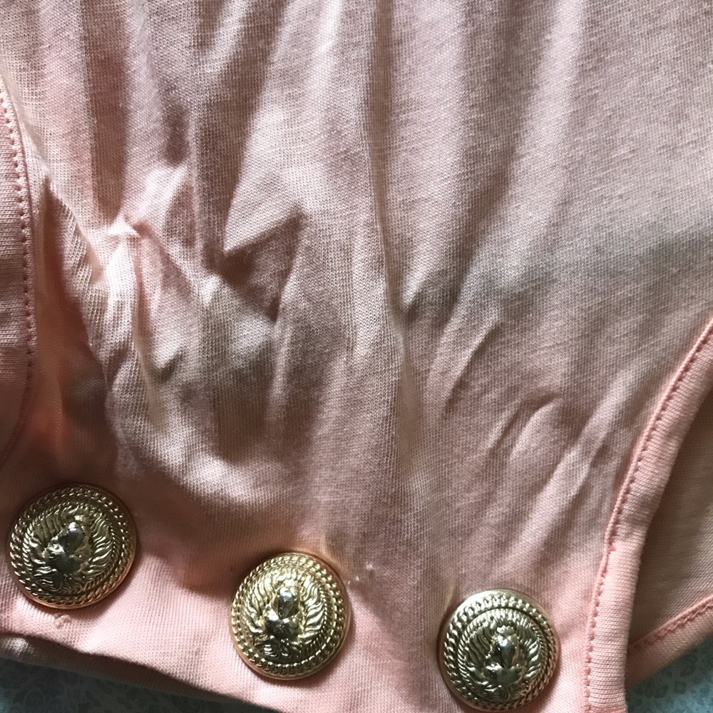 Balmain Peach Sleeveless Top